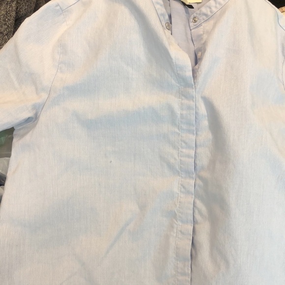 Maje Charly Bleu Ciel Button Down Top Size 1/S - Picture 9 of 10